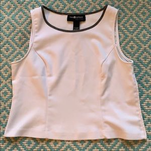 Sag Harbor Dress Petite -White business shirt.